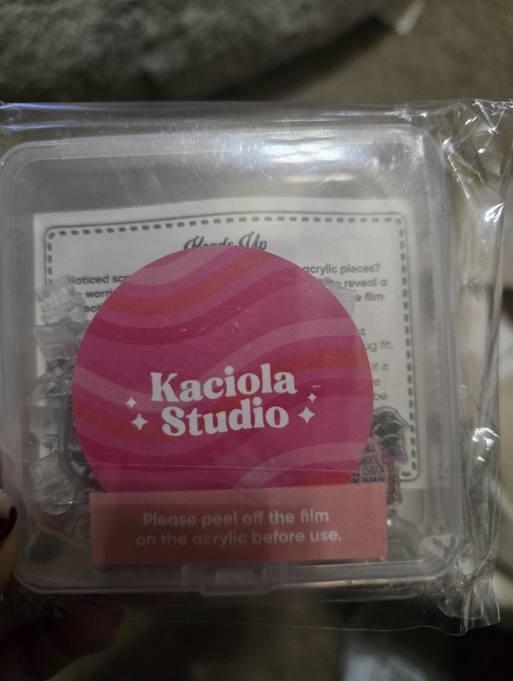 Kaciola Studio Pink Acrylic Accessory